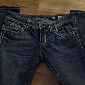 Miss Me Blue Skinny Jeans with Vintage Wash